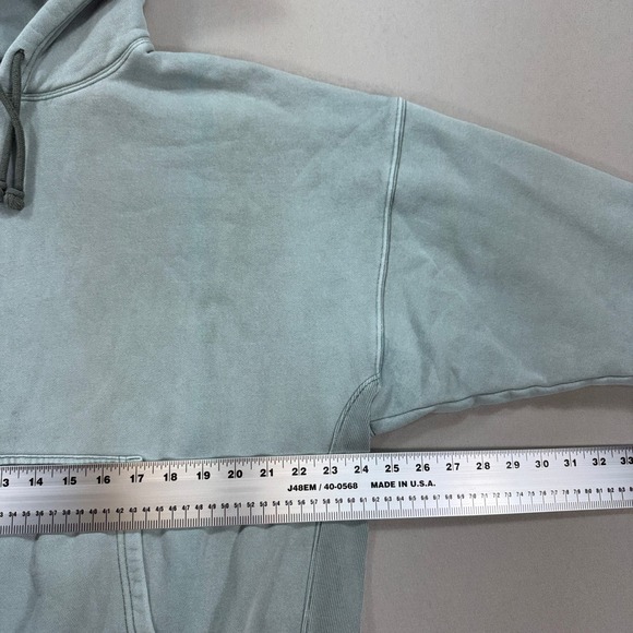 TNA Hoodie Women's Size 3 Sage Green Oversized Fleece Pullover Outdoor Cozy - Picture 4 of 6